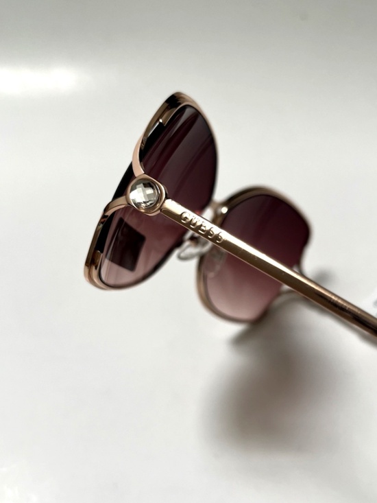 New GUESS Butterfly Oversized Sunglasses GO00040 Cut Out Pink Rhinestone main image 4